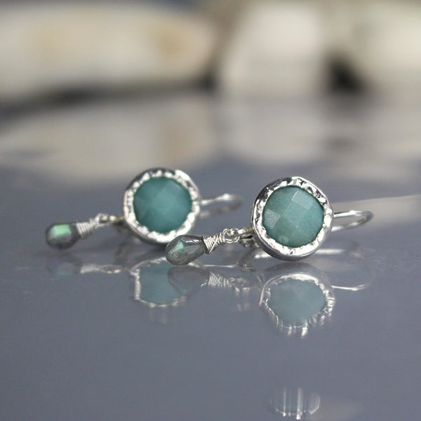 Sterling Silver Amazonite Earrings