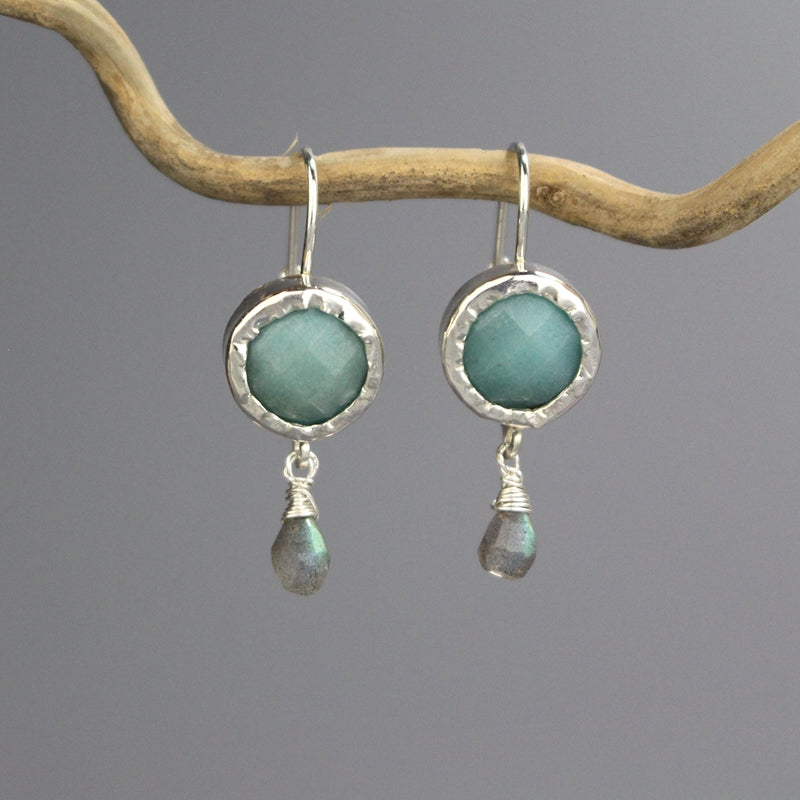 Sterling Silver Amazonite Jewelry Set