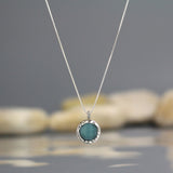 Sterling Silver Amazonite Necklace