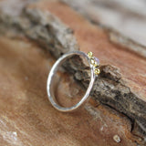 Labradorite Gold and Silver Ring