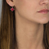 Pink Zircon Victoria Earrings