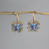 Labradorite CZ Victoria Earrings