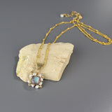 Labradorite Pearl Victoria Necklace