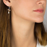 Lapis Spiral Dangle Earrings