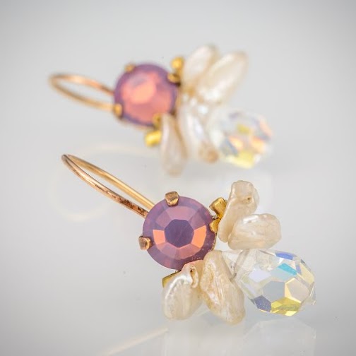 Swarovski Crystal Bee Earrings